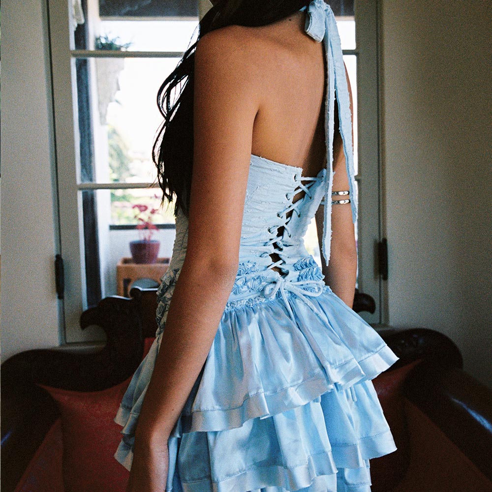 Amelie Mini Dress - Sky Blue